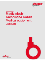 Medical equipment castors