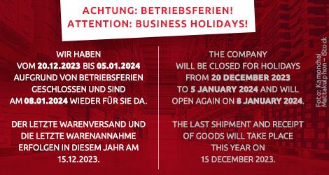Image Achtung: Betriebsferien!